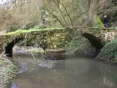 Pont romain (Ier siècle), au Moulin-de-la-Sanguèze, Gesté/la Regrippière.