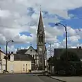 L'église Sainte-Melaine des Touches.