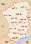 Carte de la zone WC