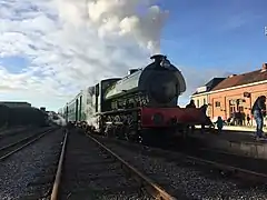 Locomotive à vapeur anglaise.