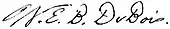 signature de William Edward Burghardt Du Bois