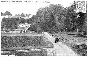 Le château de Mont-Jean et le chemin de Rungis.