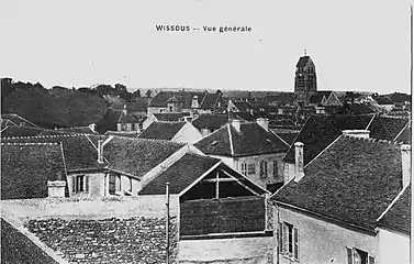 Vue général de Wissous en 1912.