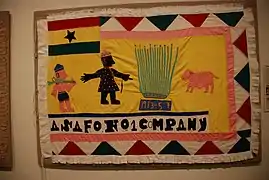 Tenture murale(drapeau Asafo)