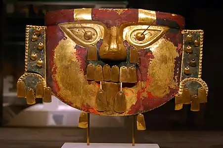 Masque représentant le Seigneur de Sicán.