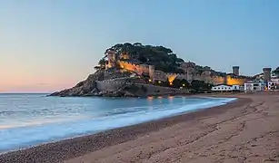 Le Castillo de Tosa de Mar (es). Octobre 2019.