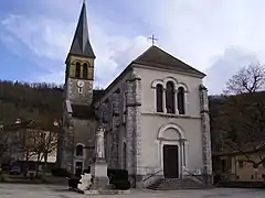 L'église de Saint-Aupre.