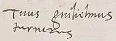 signature de William Turner (botaniste)