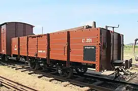 Le wagon-tombereau  Lf.351 des Tramways des Deux-Sevres.