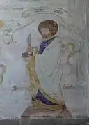 Fresques "Pères de l'Eglise": St-Barthélémy (XVe)