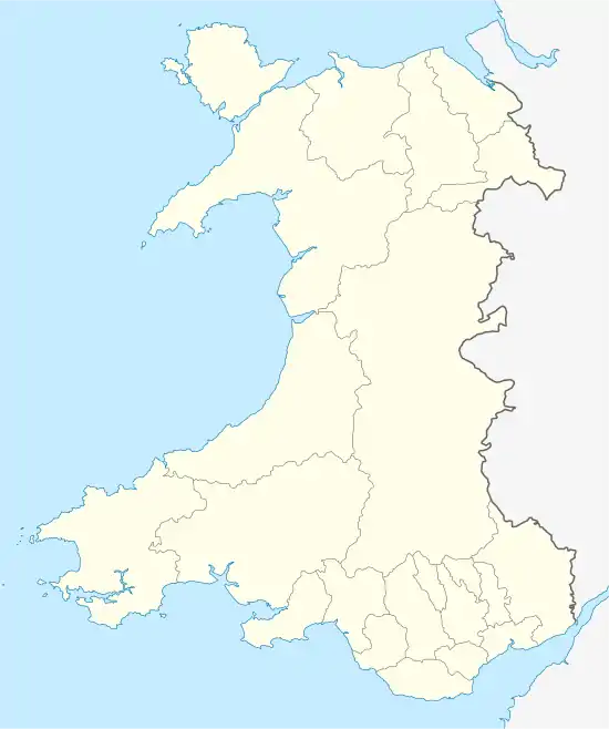 Localisation sur la carte du Pays de Galles