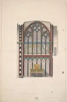 Murs de la chapelle Saint-Joseph, cathédrale de Bordeaux (1850)