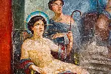 Wall painting - Dionysos with Helios and Aphrodite - Pompeii (VII 2 16) - Napoli MAN 9449 - 02
