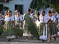 Danseuses de Hihifo lors du concours du 13 juillet 2019 (thème : le cocotier).