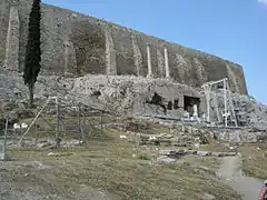 Monument de Thrasyllos, en travaux (2005).