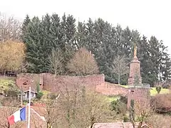 Ruines du château du Weckerburg.