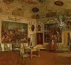 Intérieur du Palazzo Barbaro, Venise.