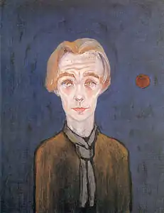 Autoportrait à la lune rouge (1926).