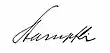 Signature de Walther Stampfli