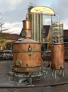 Alambic de la distillerie Claeyssens à Wambrechies, France.