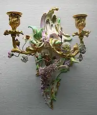 Applique, c. 1770, porcelaine, KPM Berlin, Allemagne