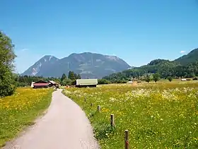 Le Wank vu depuis la vallée du Loisach