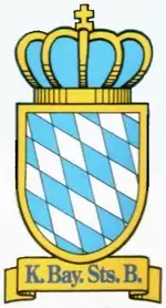 Logo de Chemins de fer royaux bavarois