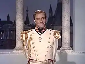 Mel Ferrer interprétant André Bolkonsky dans Guerre et Paix