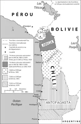Description de l'image War of the Pacific LOC map-fr.png.
