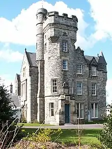 Wardlaw Wing, St Andrews. Wardlaw Wing of University Hall juste à côté des jardins Kennedy