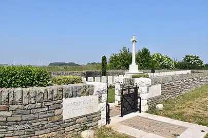 Le Warry Copse Cemetery, dans le Pas-de-Calais.