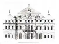 Façade du palais vers la seconde moitié du XVIIIe siècle