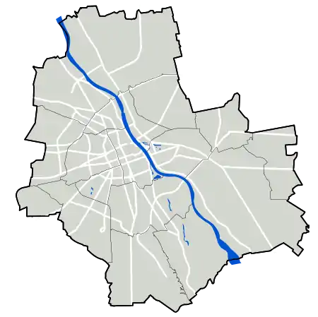 voir sur la carte de Varsovie