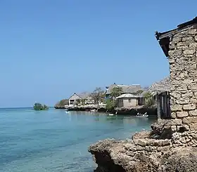 Vue du village de Wasini