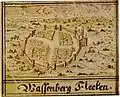 Vue de la ville au XVIIIe siècle tirée du Codex Welser