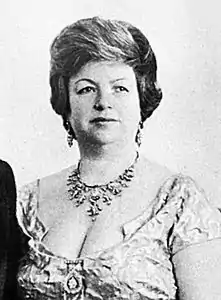 Wassila Bourguiba en 1962.