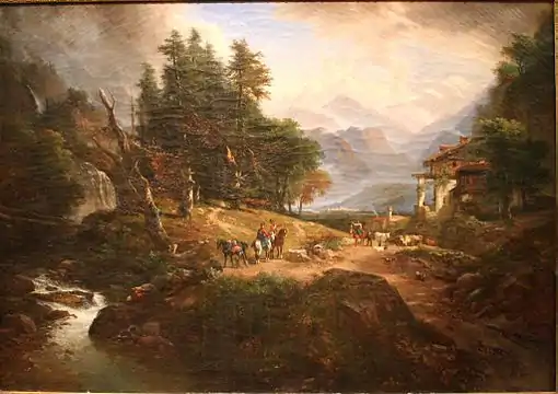 Paysage (vers 1850), musée des beaux-arts de Nîmes.