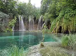 Chutes d'eau près du lac Gradinsko.