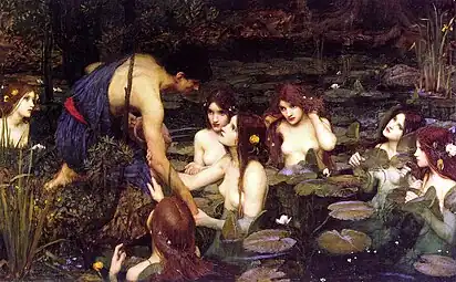 Waterhouse, Hylas et les Nymphes, 1896