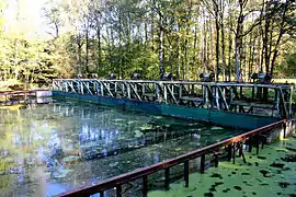 Projet de barrage temporaire dans le Waterloopbos.