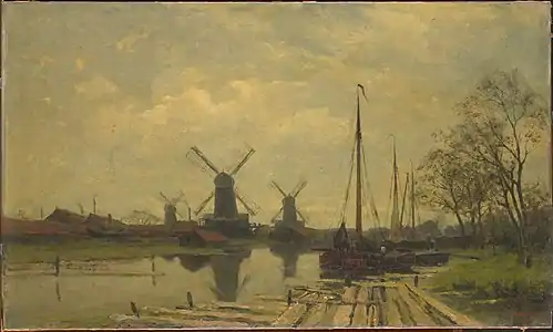 Wetering au Baarsjes près d'Amsterdam, Rijksmuseum Amsterdam.