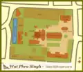 Plan simplifié de Wat Phra Singh
