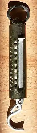 Instrument pour mesurer l'élasticité des ressorts (Loi de Hooke).