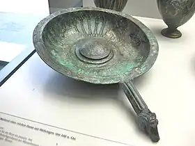 Patère en bronze de Wehringen, provenant d'une riche sépulture romaine.