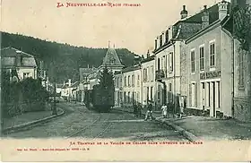 Le tramway de la vallée de Celles à La Neuveville-lès-Raon.