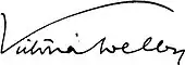 signature de Victoria Welby