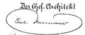 signature de Karl von Hasenauer