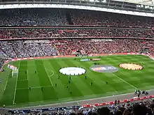 Photo du stade de Wembley lors de la demi-finale de FA Cup en 2011.