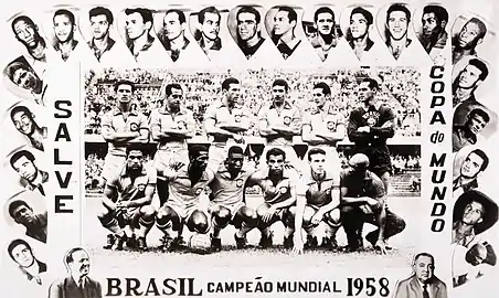 Le Brésil à la coupe du monde 1958.