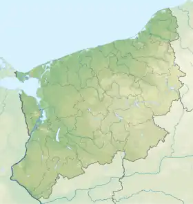 Voir sur la carte topographique de voïvodie de Poméranie-Occidentale